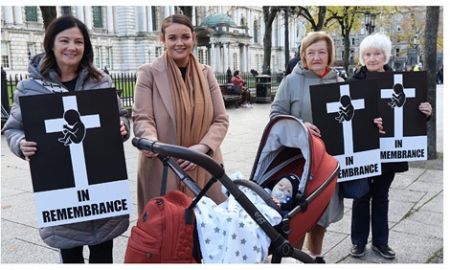 'LIFE CHAIN' at Belfast City Hall commemorates NI abortion anniversary