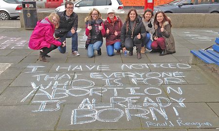 Innocent Pro-Life Chalk Messages Spark Outrage!