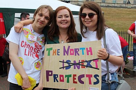 Thousands stand 'together for life' at the All Ireland Rally for Life at Stormont