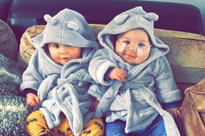 Twins who were born at the 24-week abortion limit defy the odds to become thriving toddlers