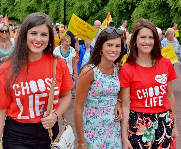 Thousands stand 'together for life' at the All Ireland Rally for Life at Stormont