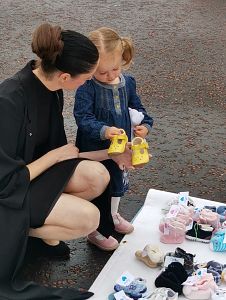 Precious Life mark first anniversary of Westminster abortion law with 'baby shoes memorial' at Stormont