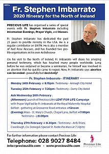 Fr Stephen Imbarrato comes to Ireland!