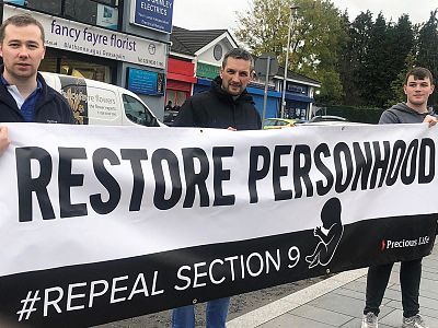 LIFE CHAINS across N. Ireland mark anniversary of legalised abortion