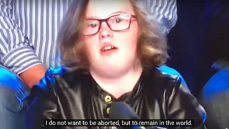 Teen with Down’s Syndrome Challenges Merkel on Live TV With Late-Term Abortion Question