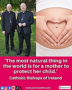 Precious Life welcomes Irish Bishops’ strong defence of human life