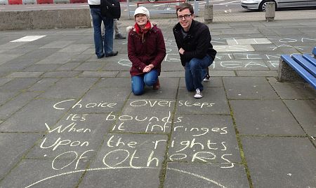 Innocent Pro-Life Chalk Messages Spark Outrage!