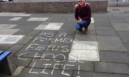 Innocent Pro-Life Chalk Messages Spark Outrage!