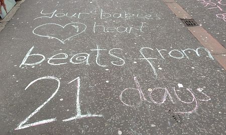 Innocent Pro-Life Chalk Messages Spark Outrage!