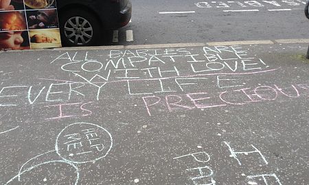 Innocent Pro-Life Chalk Messages Spark Outrage!