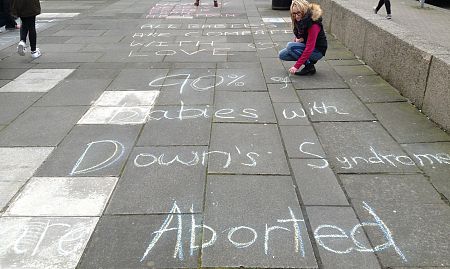 Innocent Pro-Life Chalk Messages Spark Outrage!