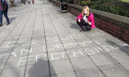 Innocent Pro-Life Chalk Messages Spark Outrage!