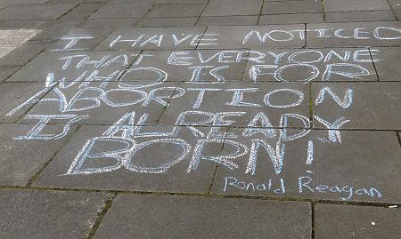 Innocent Pro-Life Chalk Messages Spark Outrage!