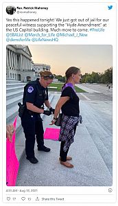 Nancy Pelosi Arrests Pro-Life Americans Protesting Her Plan to Fund Abortions