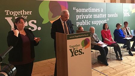 Together for Yes launch campaign advocating for repeal of the eighth amendment