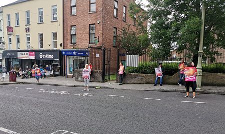 Precious Life protest SDLP Leader Colum Eastwood MP after he votes for abortion up to BIRTH in NI