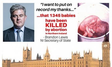 Brandon Lewis takes swipe at unionists who want unborn babies protected