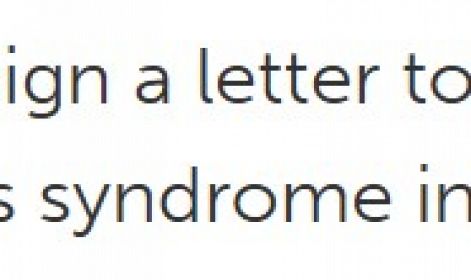 More than 1,600 people sign a letter to the PM urging him not to allow abortion for Down's syndrome in NI